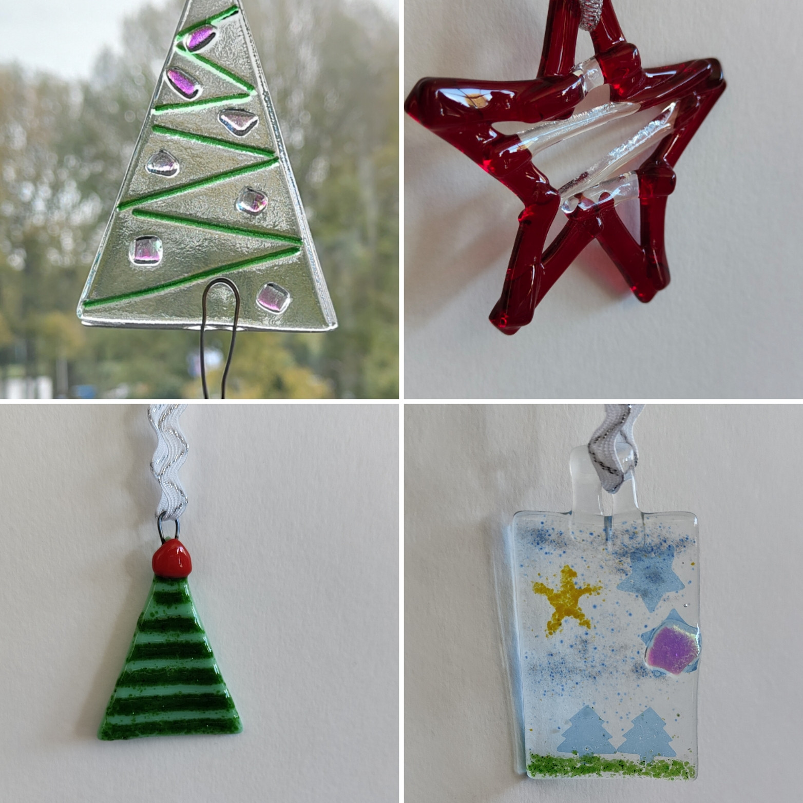 Maak je eigen glazen kerstornamenten - Foto