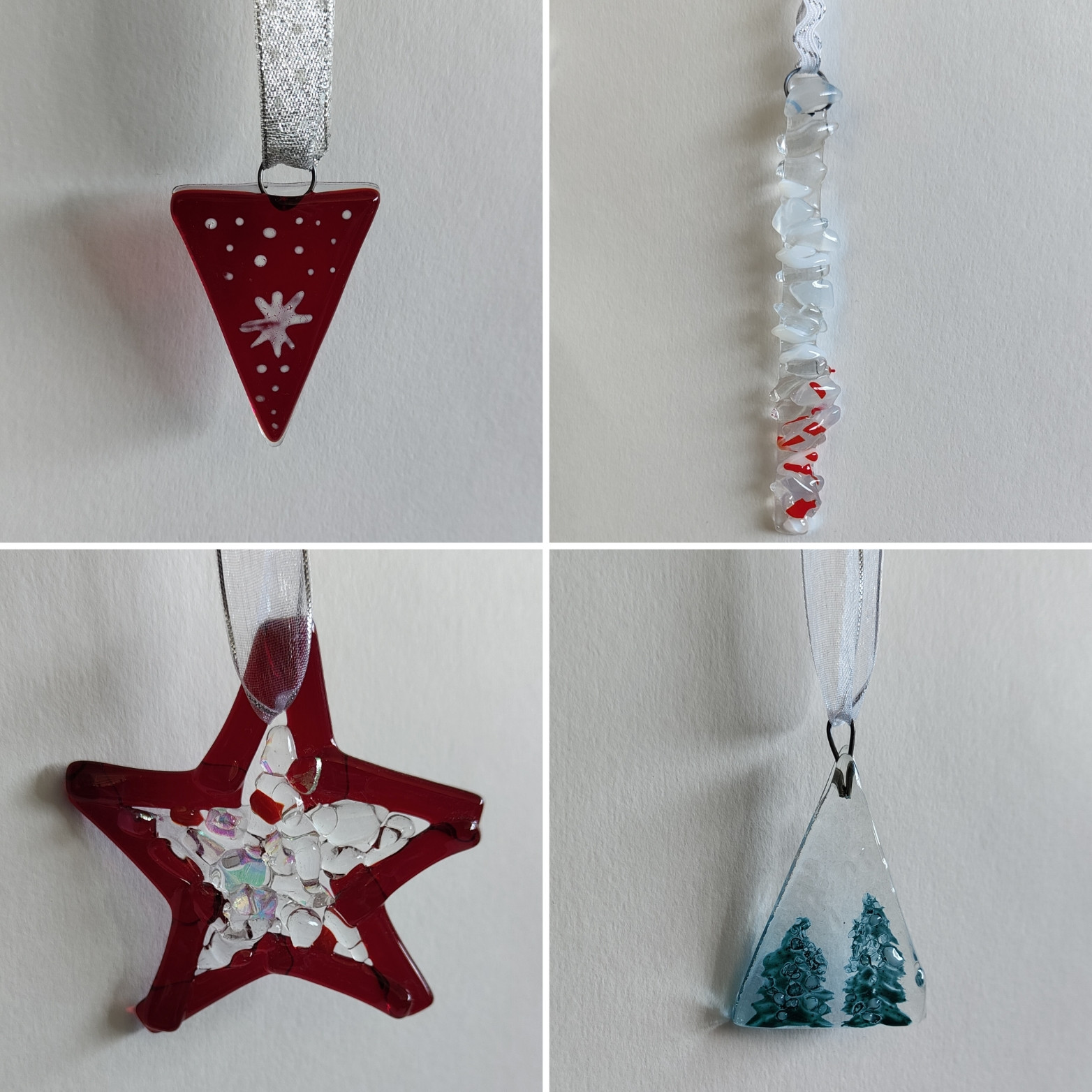 Maak je eigen glazen kerstornamenten - Foto