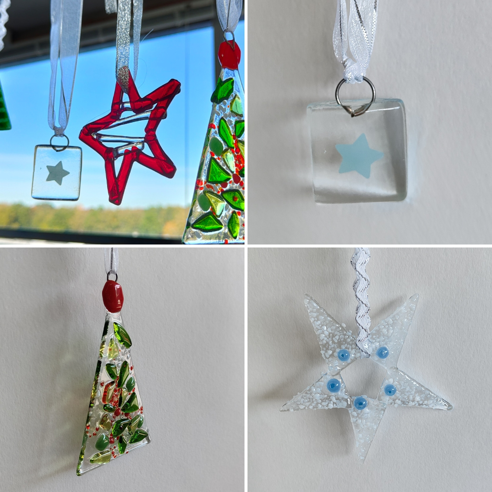 Maak je eigen glazen kerstornamenten - Foto