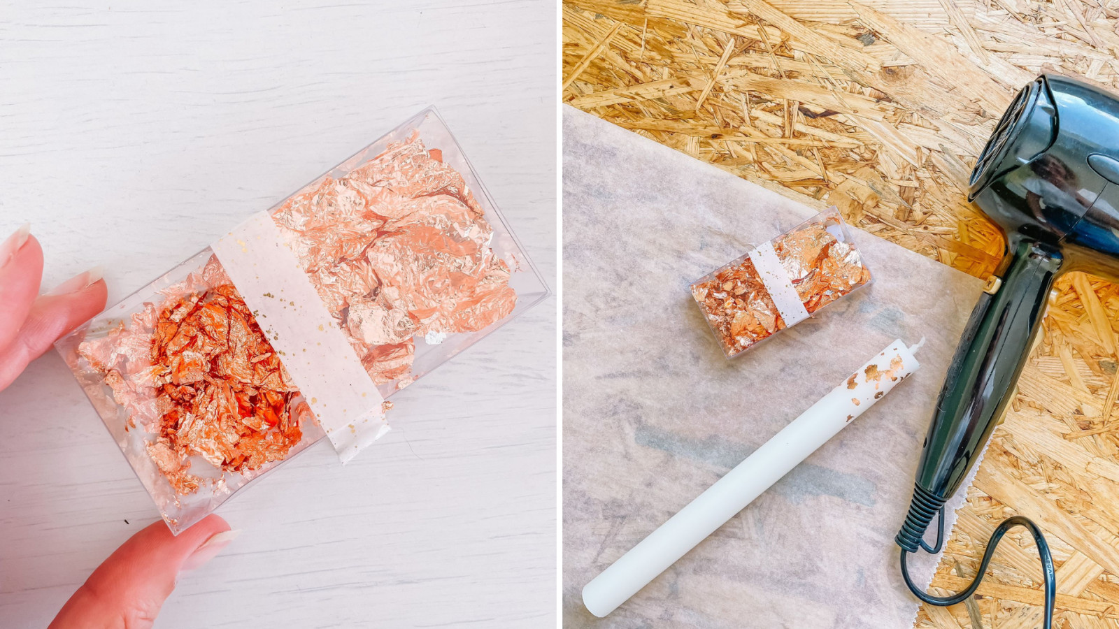 Kaars met een gouden twist