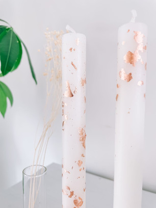 Kaars met een gouden twist