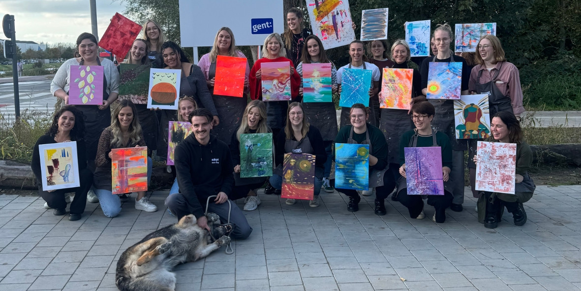 Paint & Sip ABSTRACT - Foto