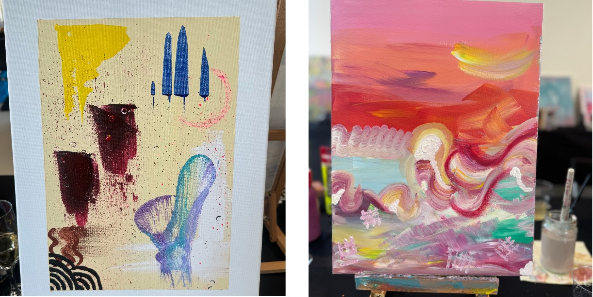 Paint & Sip ABSTRACT - Foto