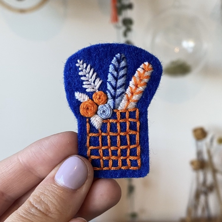 Borduurpakket DIY Broche - Foto