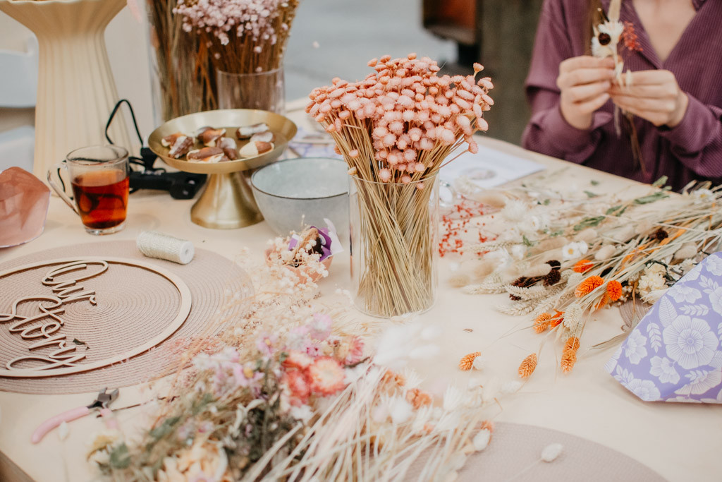 DIY pakket Gepersonaliseerde houten flowerhoop - Foto