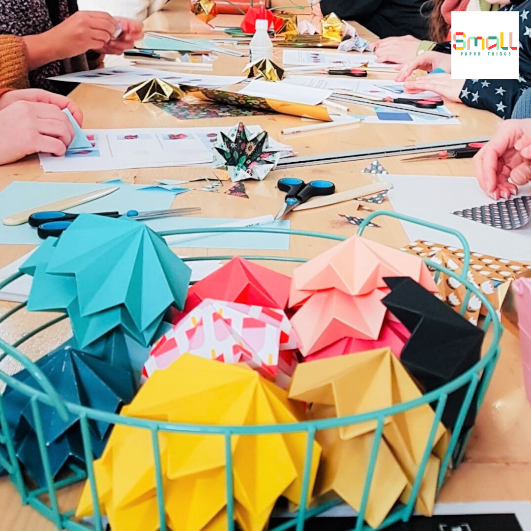 Workshop papieren kerstversiering - Foto