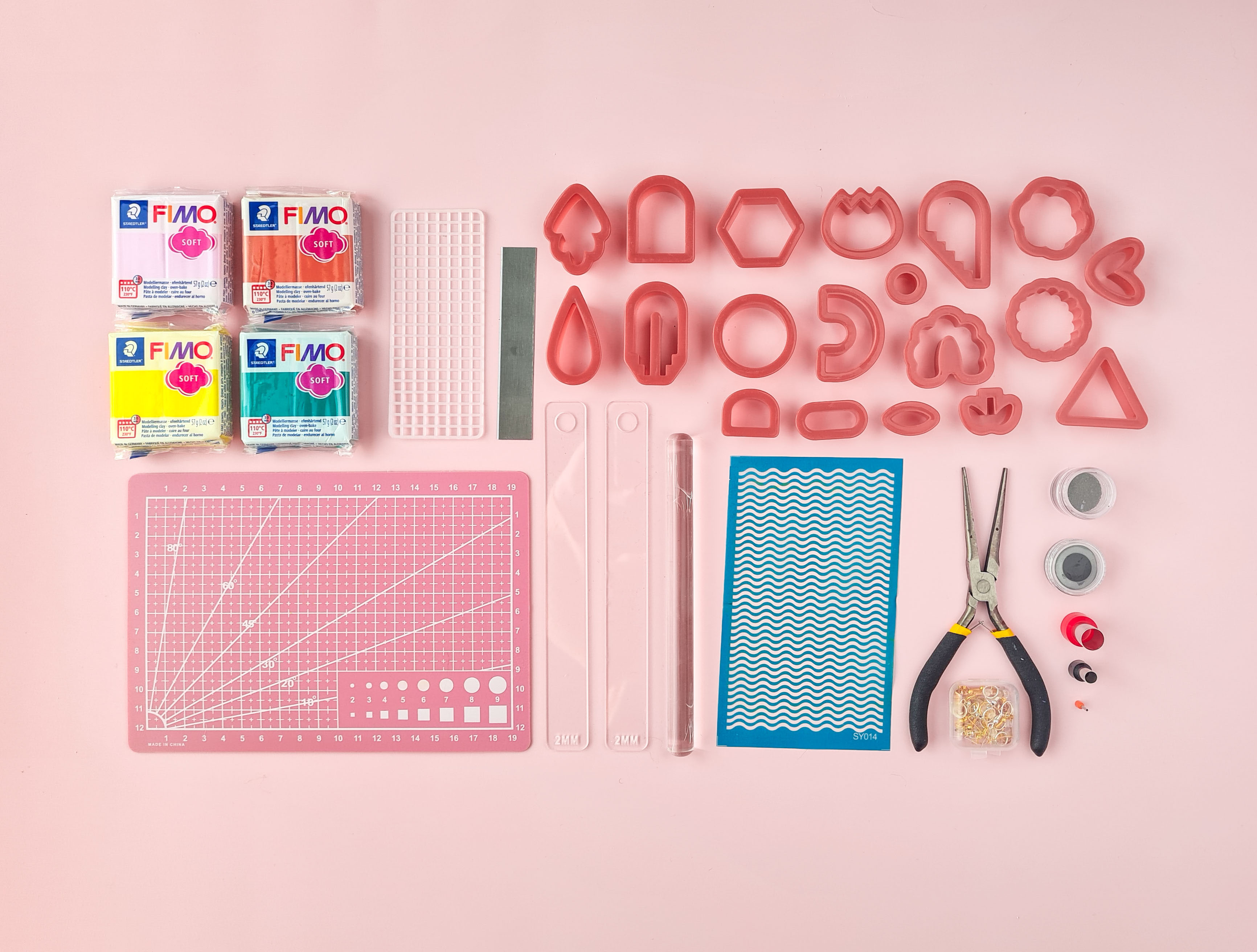 De ultieme DIY KIT voor polymeer klei oorbellen inclusief add-ons! - Foto