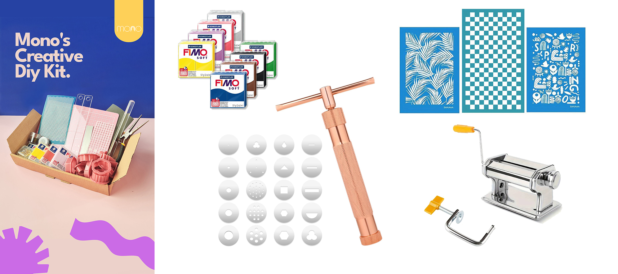 De ultieme DIY KIT voor polymeer klei oorbellen inclusief add-ons!