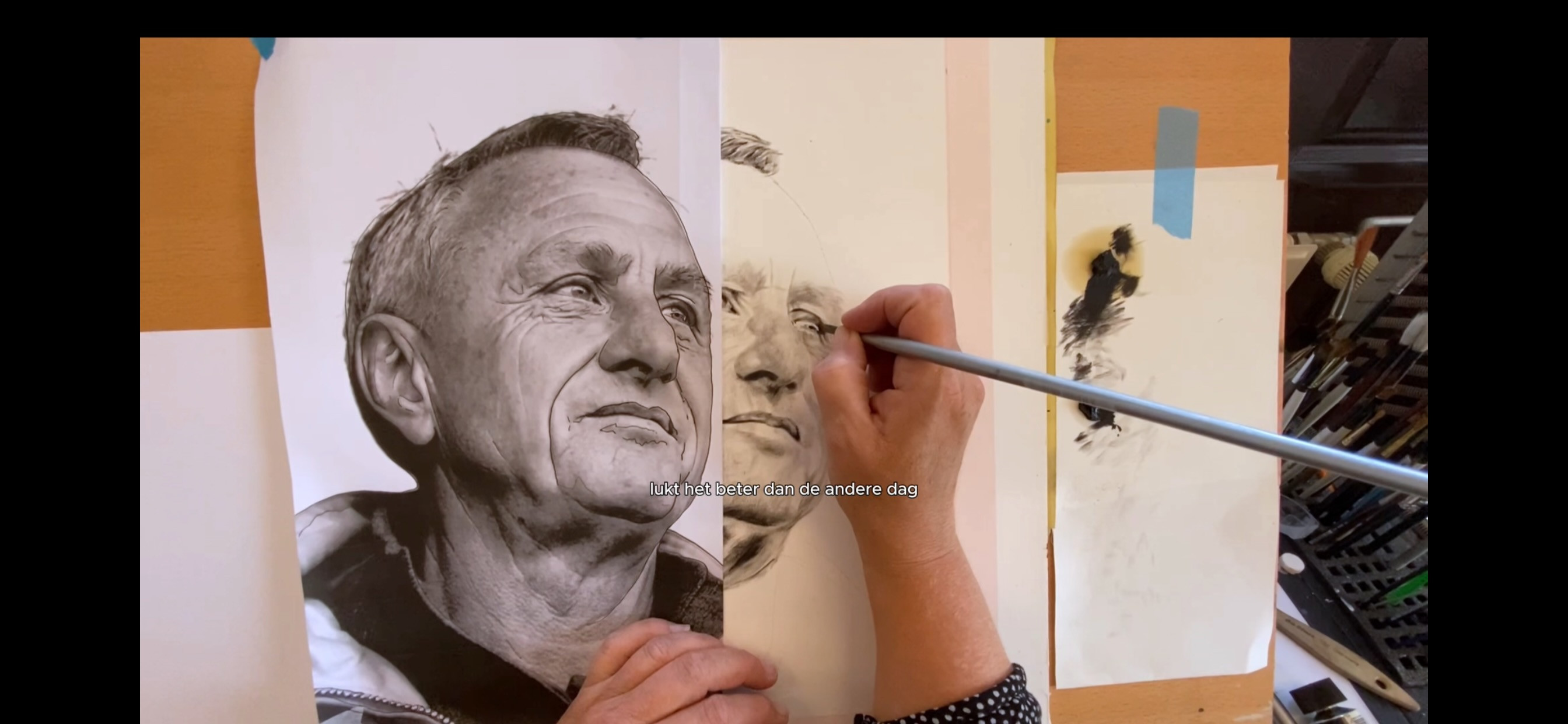 Online cursus: schilder een goed lijkend portret in zwart/wit - Foto