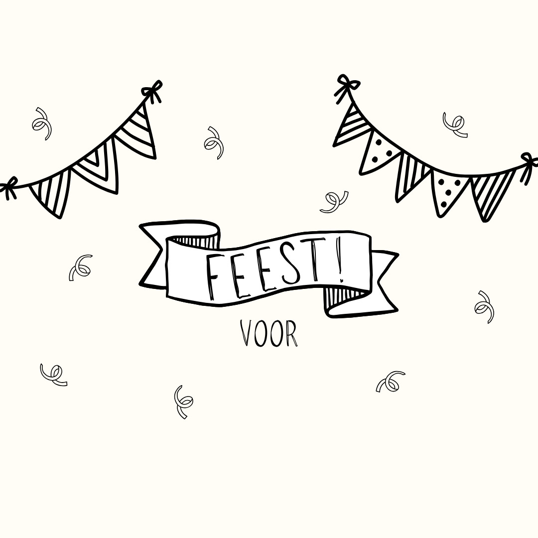 Raamtekeningen FEEST ๐ช๐ Maak je eigen raamtekening! - Foto
