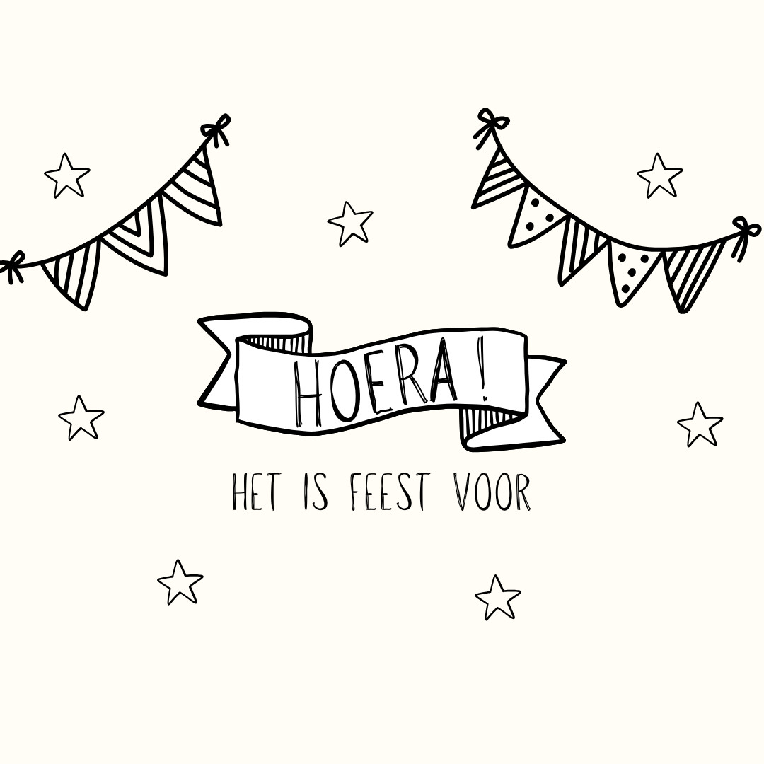 Raamtekeningen FEEST ๐ช๐ Maak je eigen raamtekening! - Foto