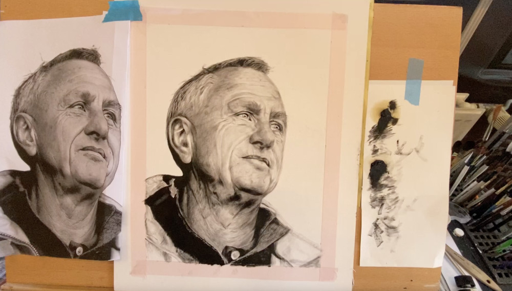 Online cursus: schilder een goed lijkend portret in zwart/wit - Foto