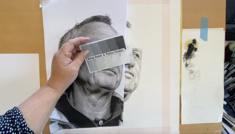 Online cursus: schilder een goed lijkend portret in zwart/wit - Foto