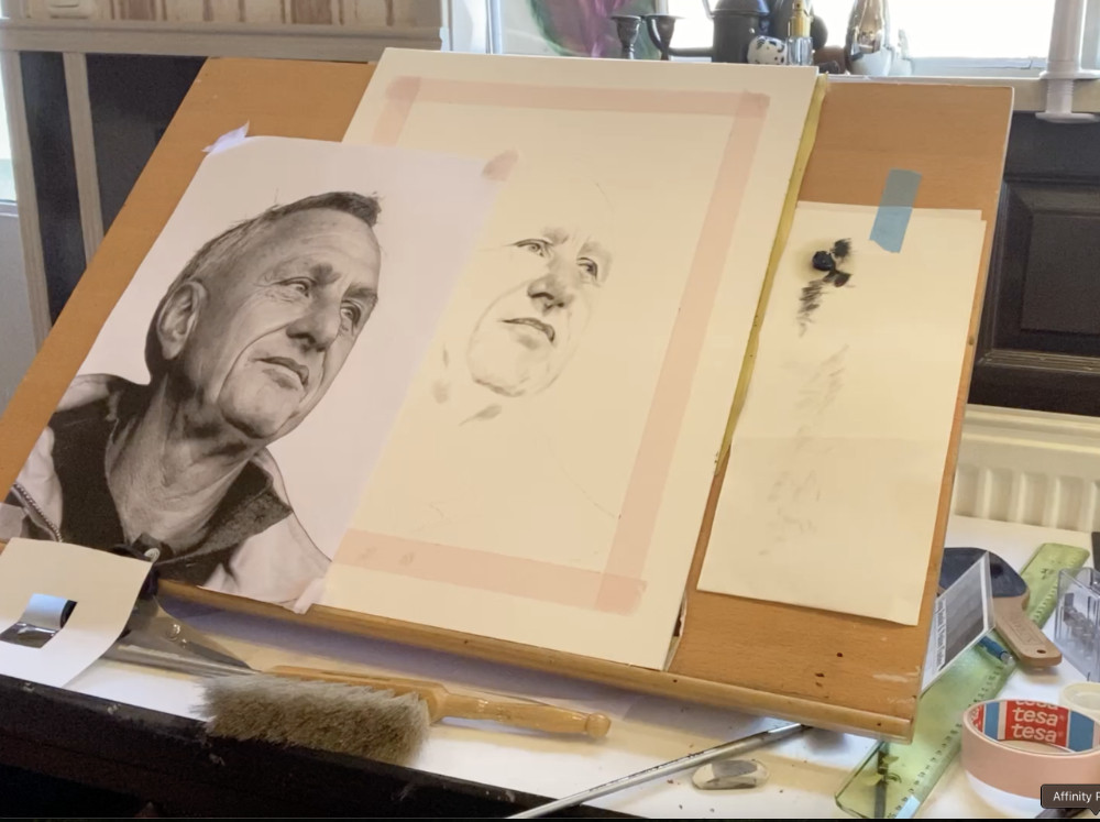 Online cursus: schilder een goed lijkend portret in zwart/wit - Foto