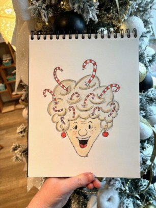 Cartoon tekenen Kerst