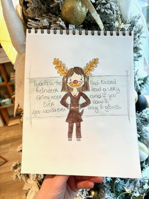 Cartoon tekenen Kerst - Foto