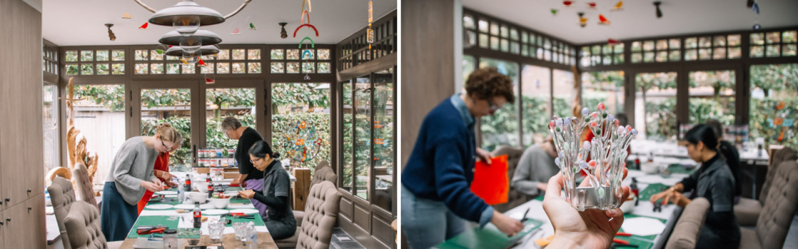 Glaskunst Workshop bij Maaike Depauw van Pavão de Vidro