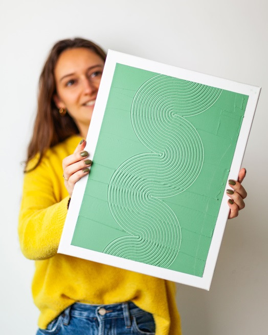 3D Textured art painting workshop - Teambuilding - Foto