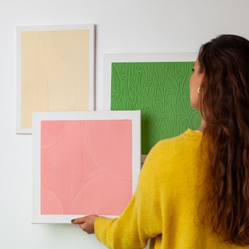 3D Textured art painting - Vrijgezellen - Foto