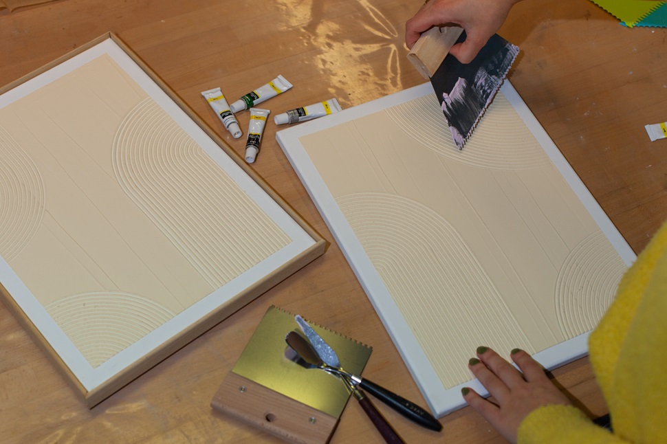 3D Textured art painting - Vrijgezellen - Foto