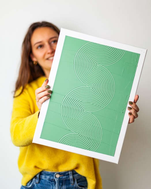 3D Textured art painting - Vrijgezellen - Foto