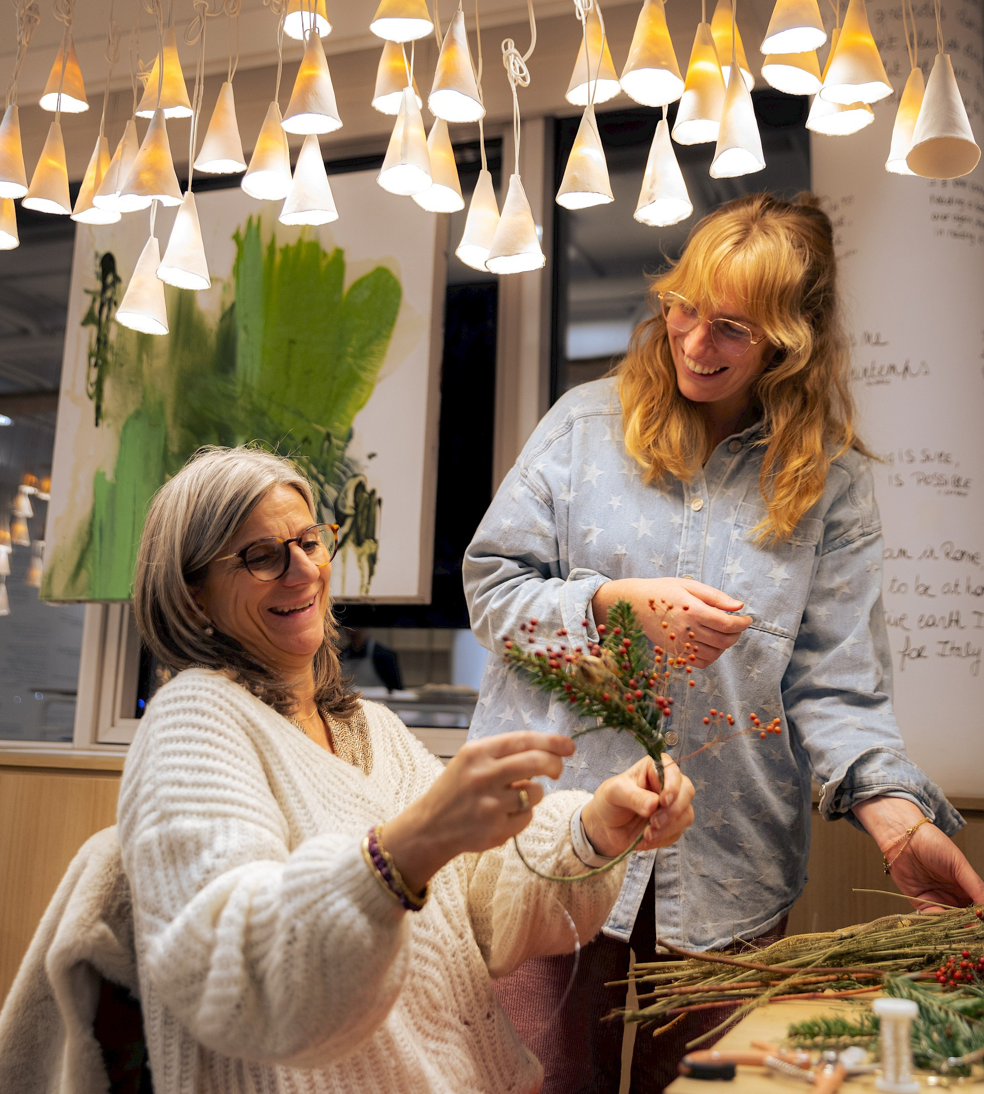 Droogbloemen Mini Workshop voor events - Foto