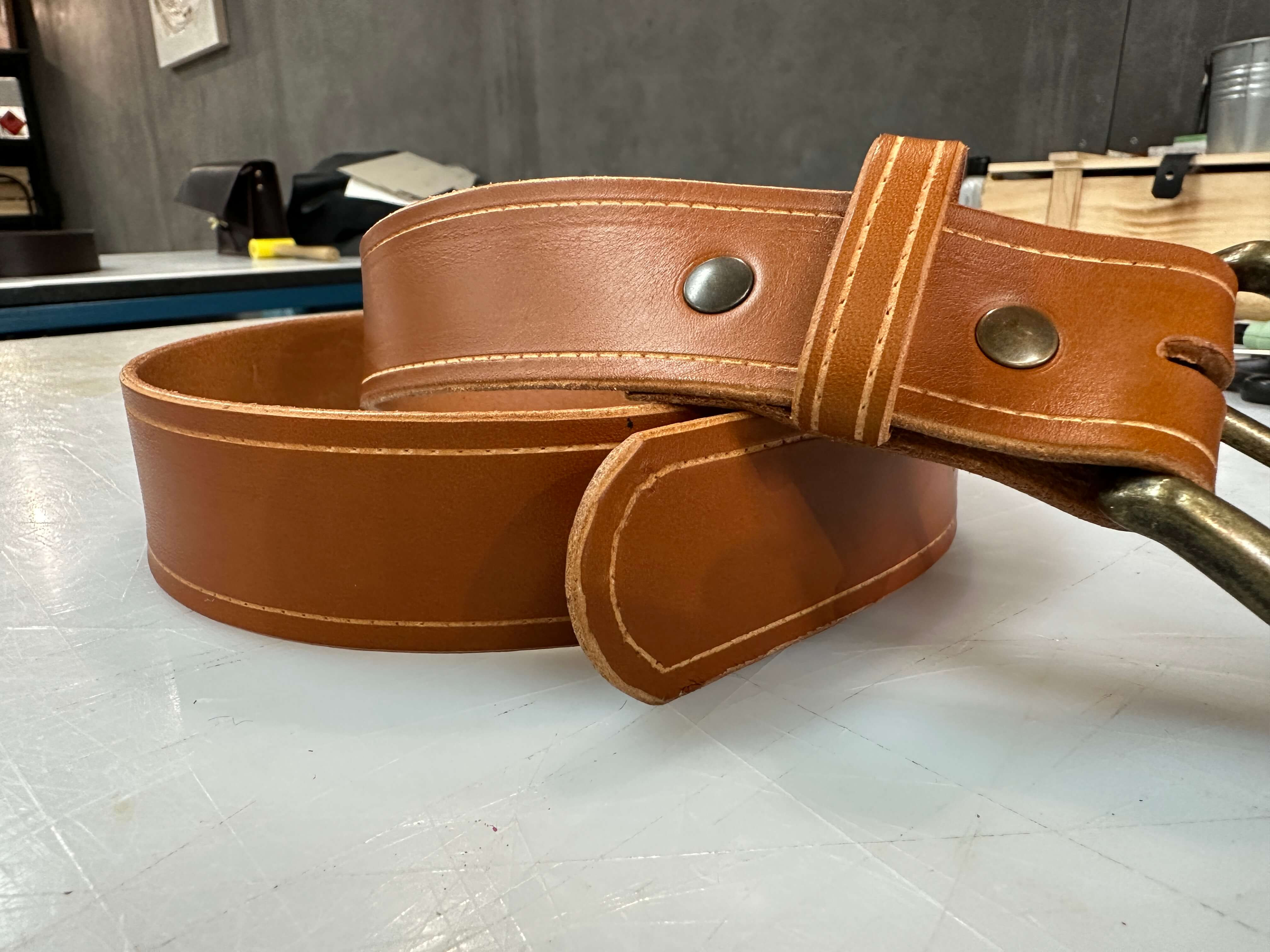 Lederen broeksriem maken - halve dag - Foto