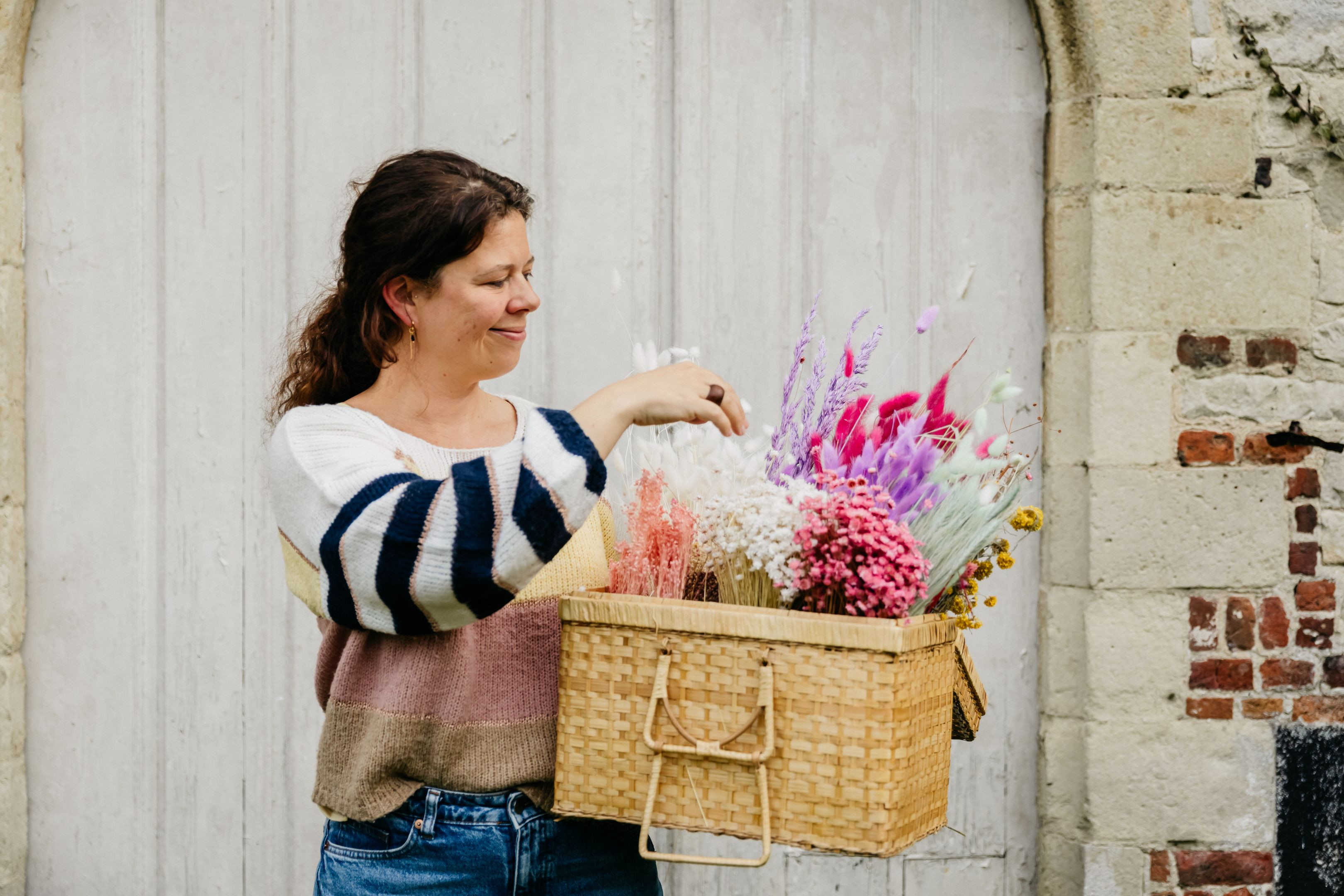 Droogbloemaccessoires bachelorette workshop - Foto
