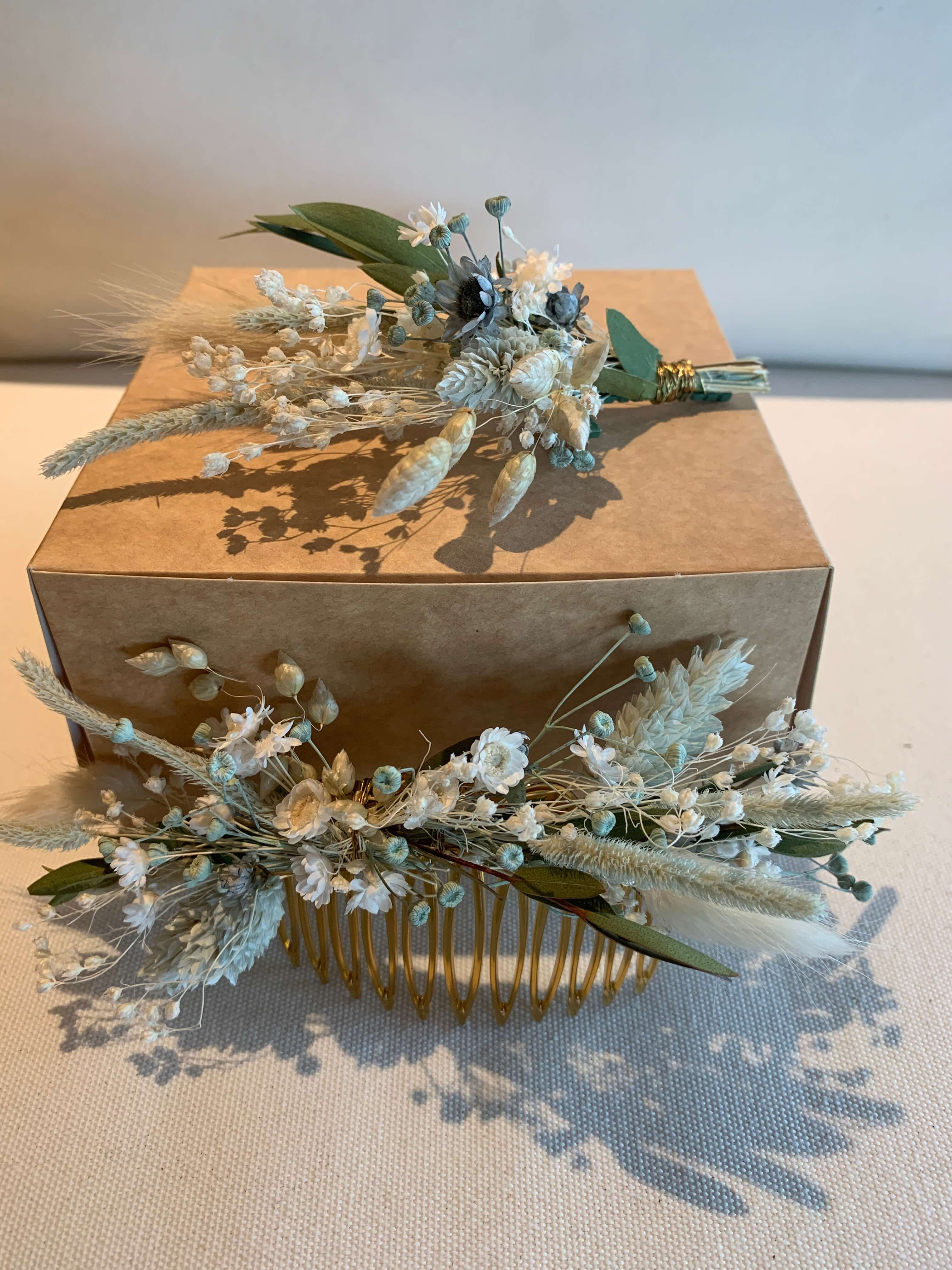 Droogbloemaccessoires bachelorette workshop - Foto