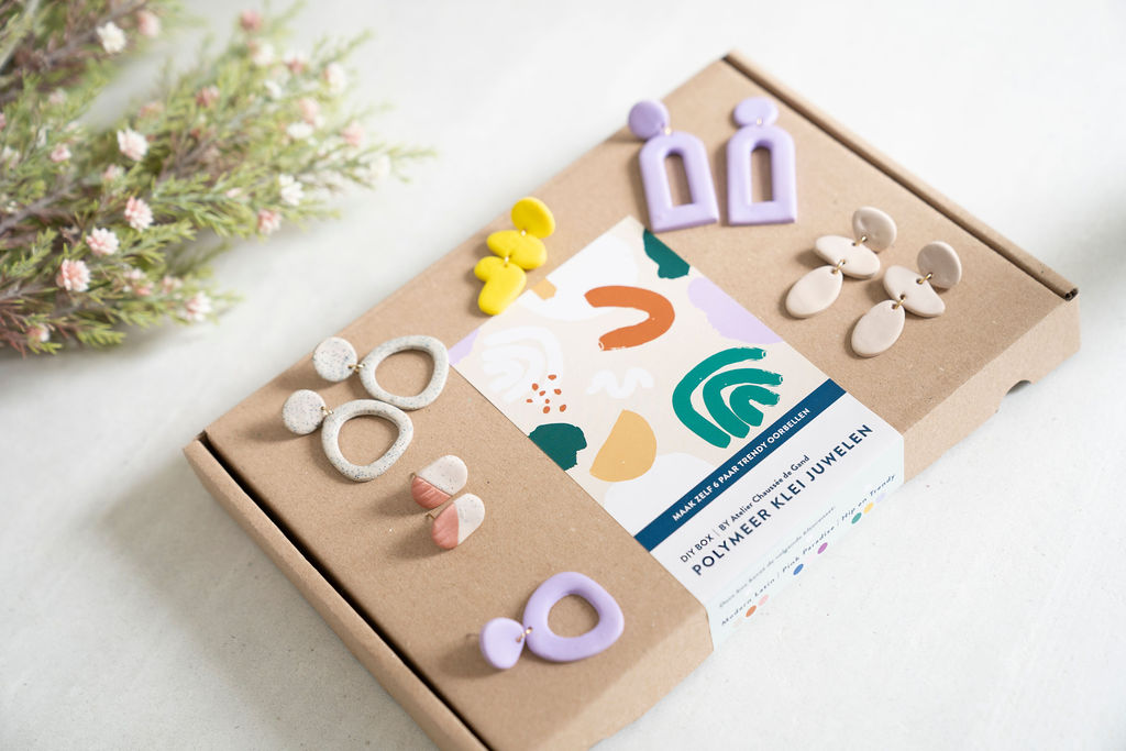 Juwelen in polimeer klei DIY BOX - Pink Paradise