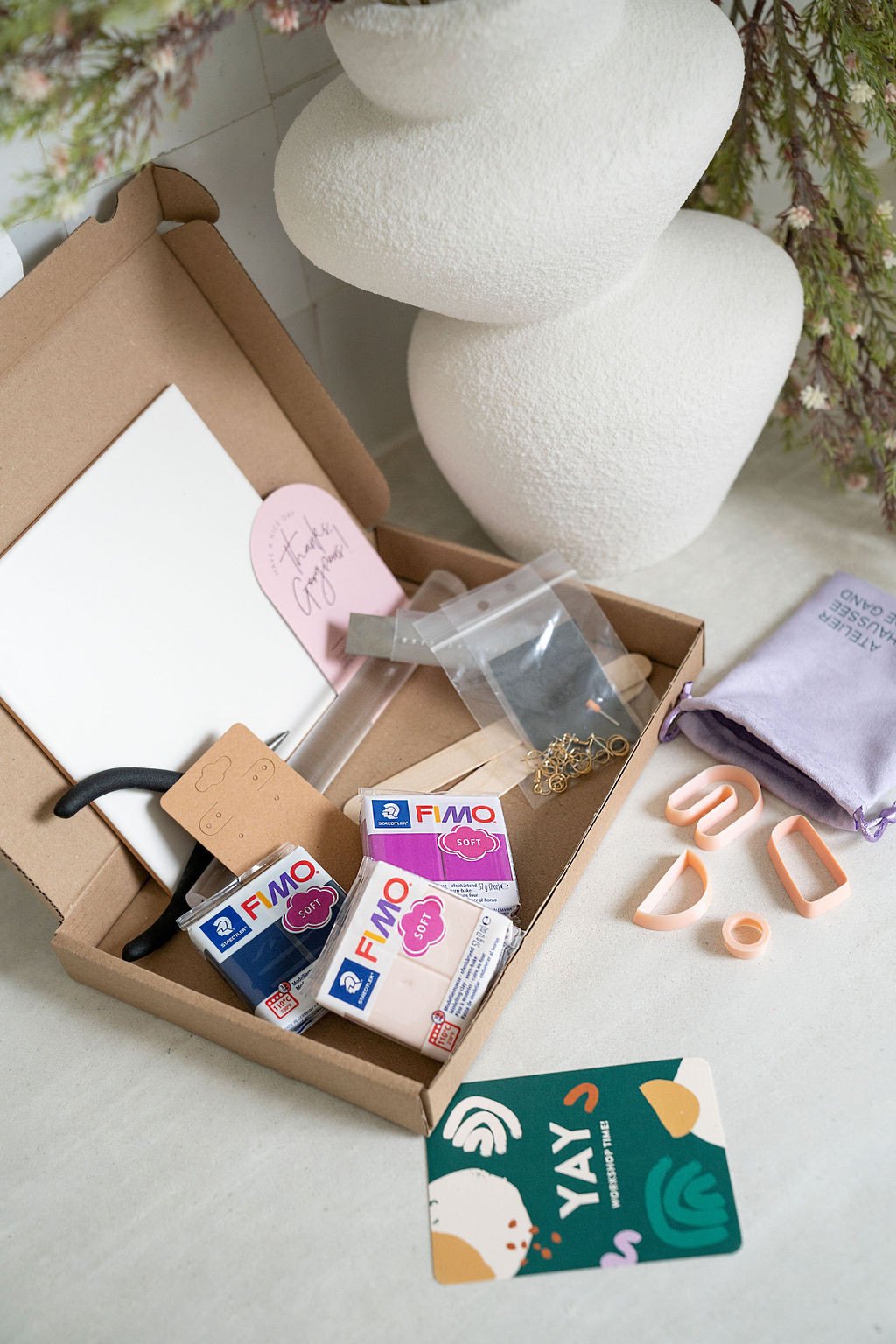 Juwelen in polimeer klei DIY BOX - Pink Paradise - Foto