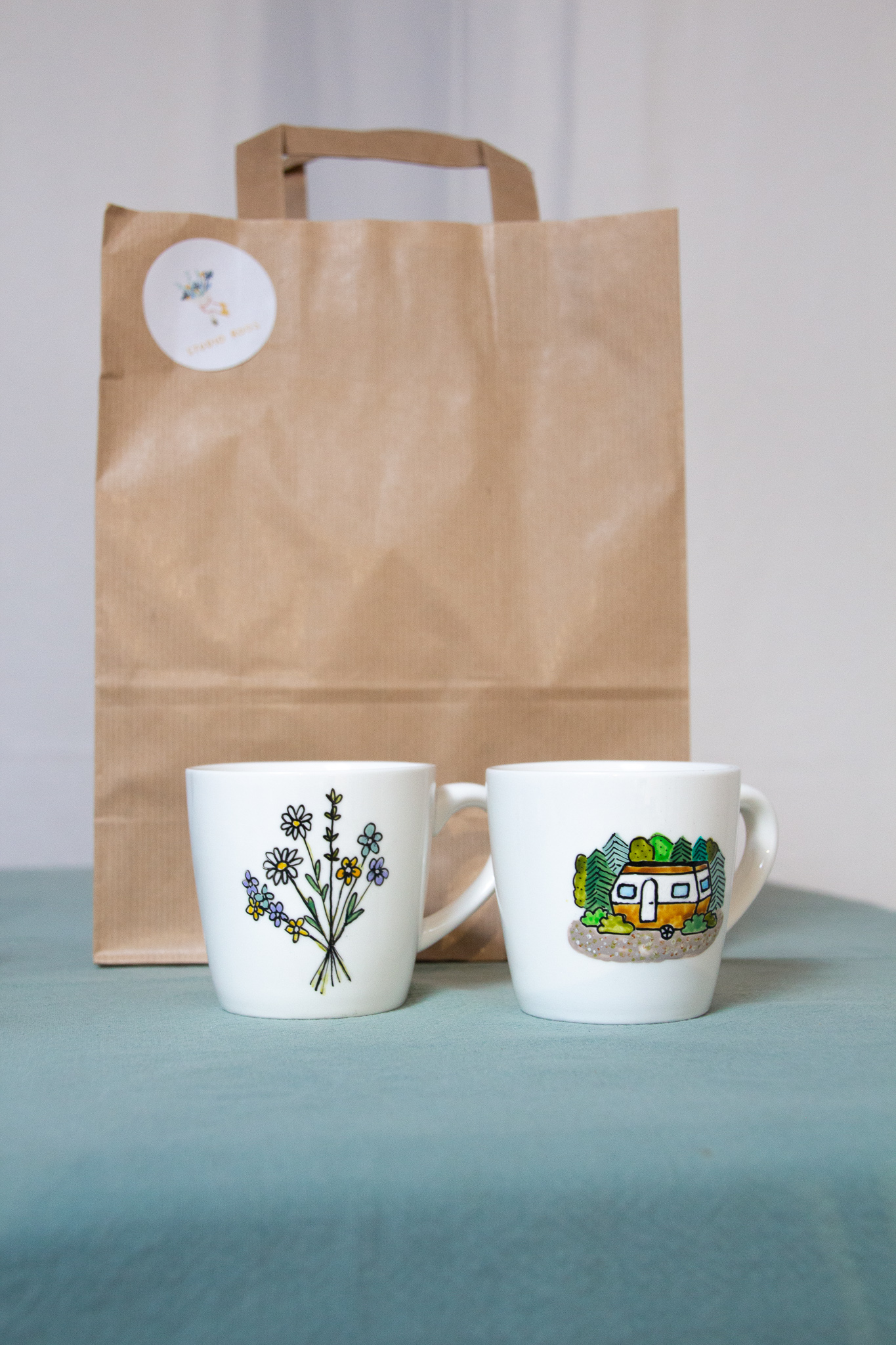 DIY startpakket - schilderen op porselein - Foto