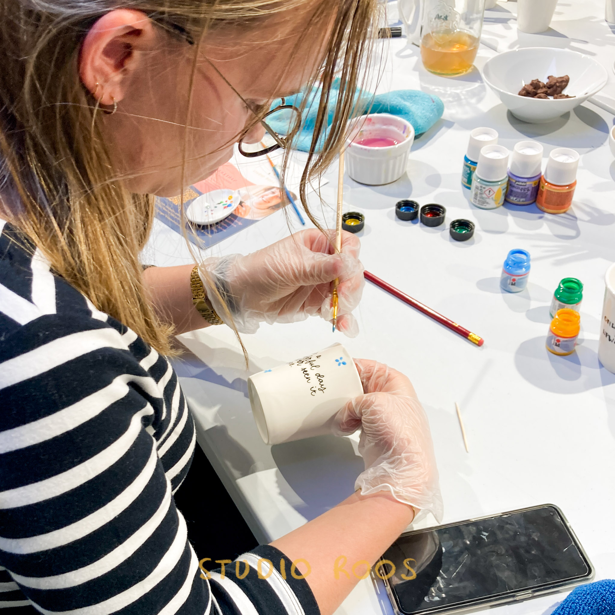 Walk-in workshop pottery painting for events - Foto