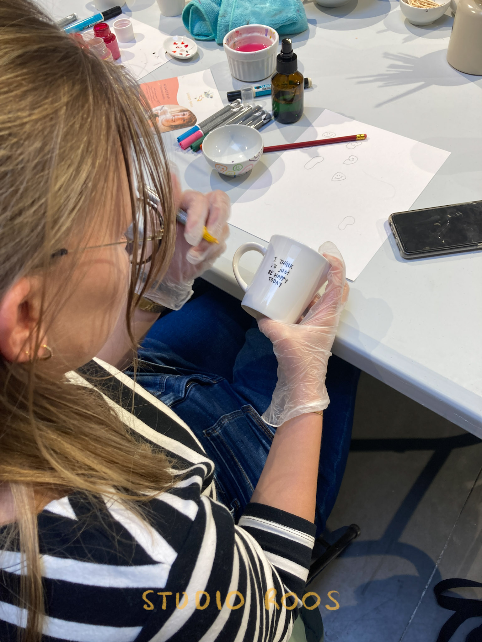 Walk-in workshop pottery painting for events - Foto