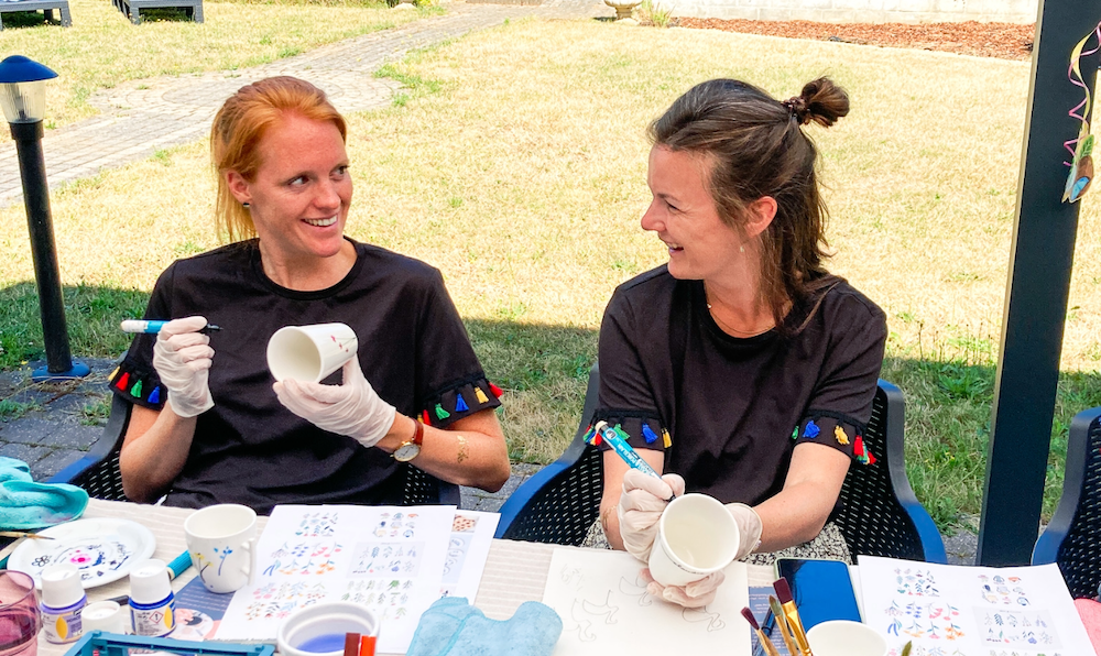 Creatief met servies (vrijgezellen workshop) - Foto