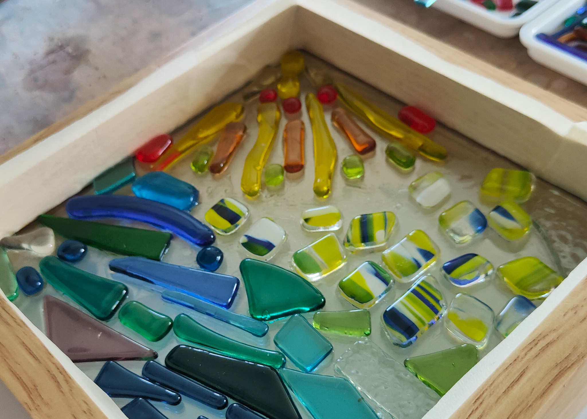 Glas Mozaïek workshop voor events / walk-in-workshop - Foto