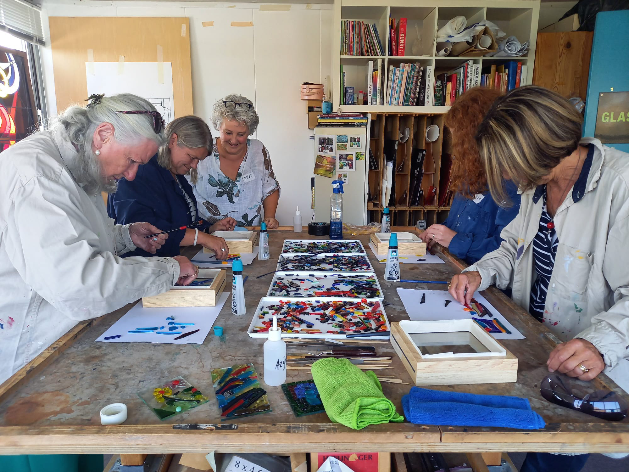 Glas Mozaïek workshop voor events / walk-in-workshop - Foto