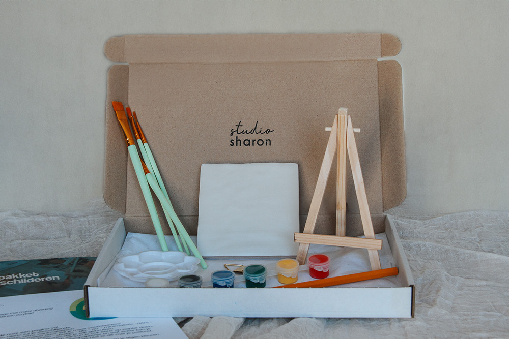 DIY pakket tegel beschilderen - Foto