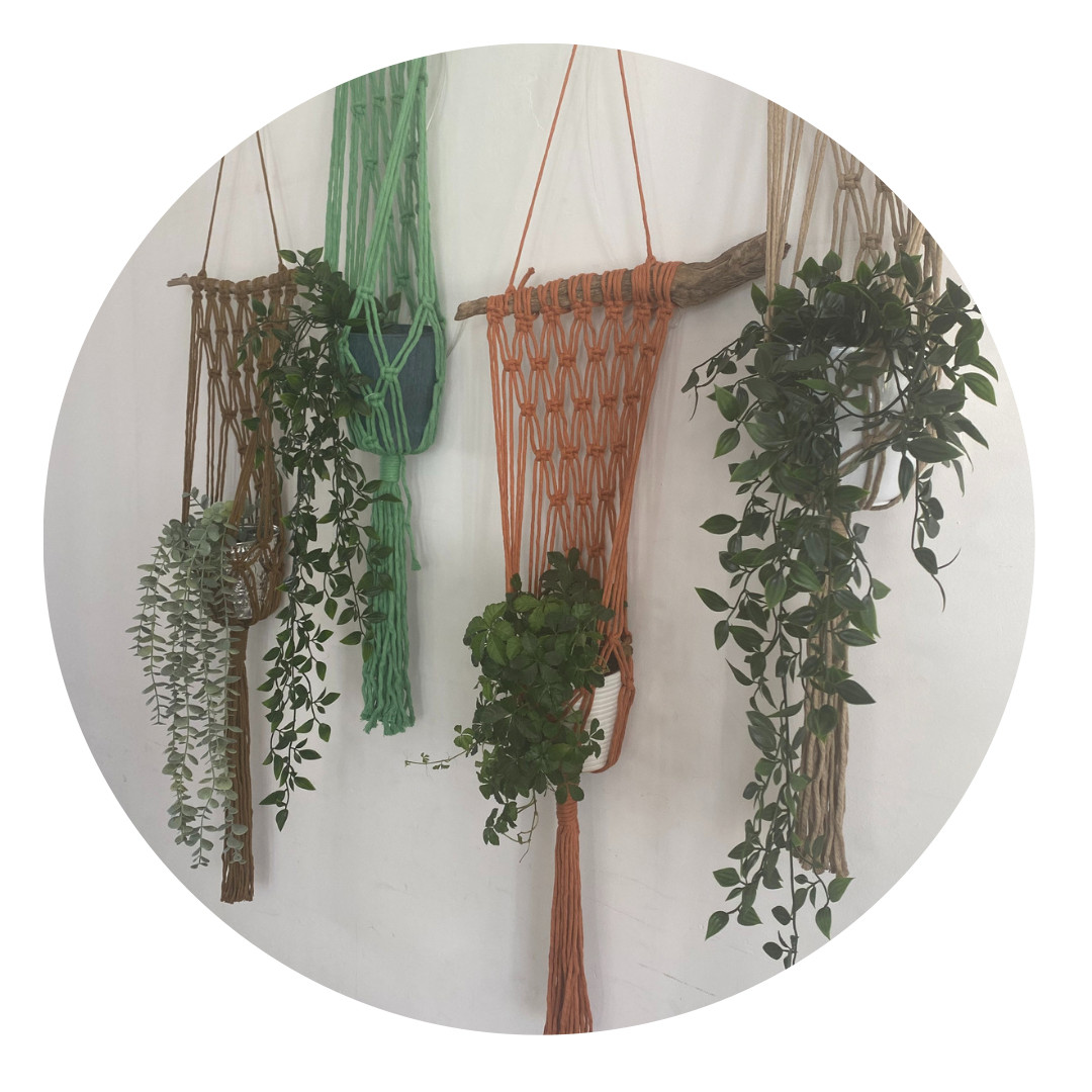 Diy Macramé groepsbox plantenhanger - Foto