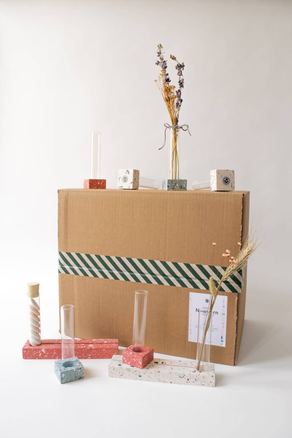 Terrazzo Geboortegeschenken DIY Kit - Foto