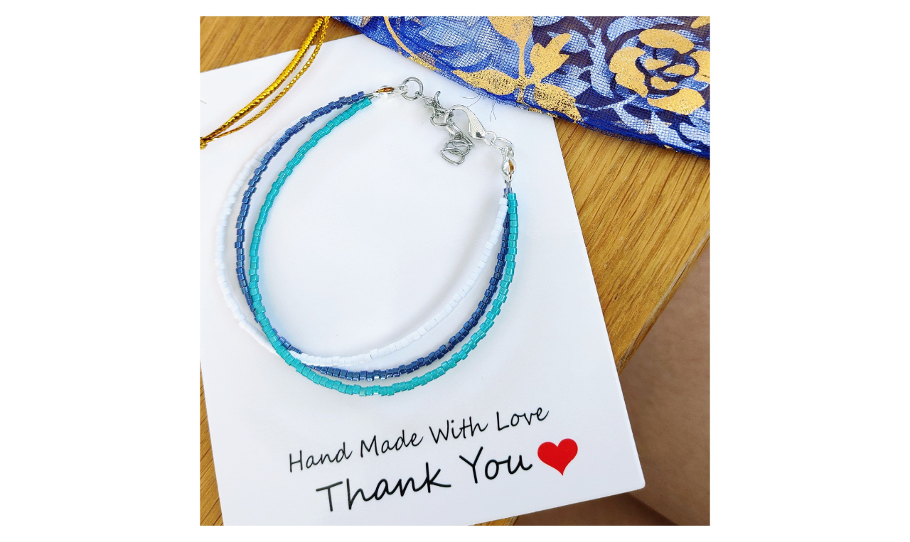 Juwelen DUO workshop - Armbanden maken - rijgtechniek - Foto