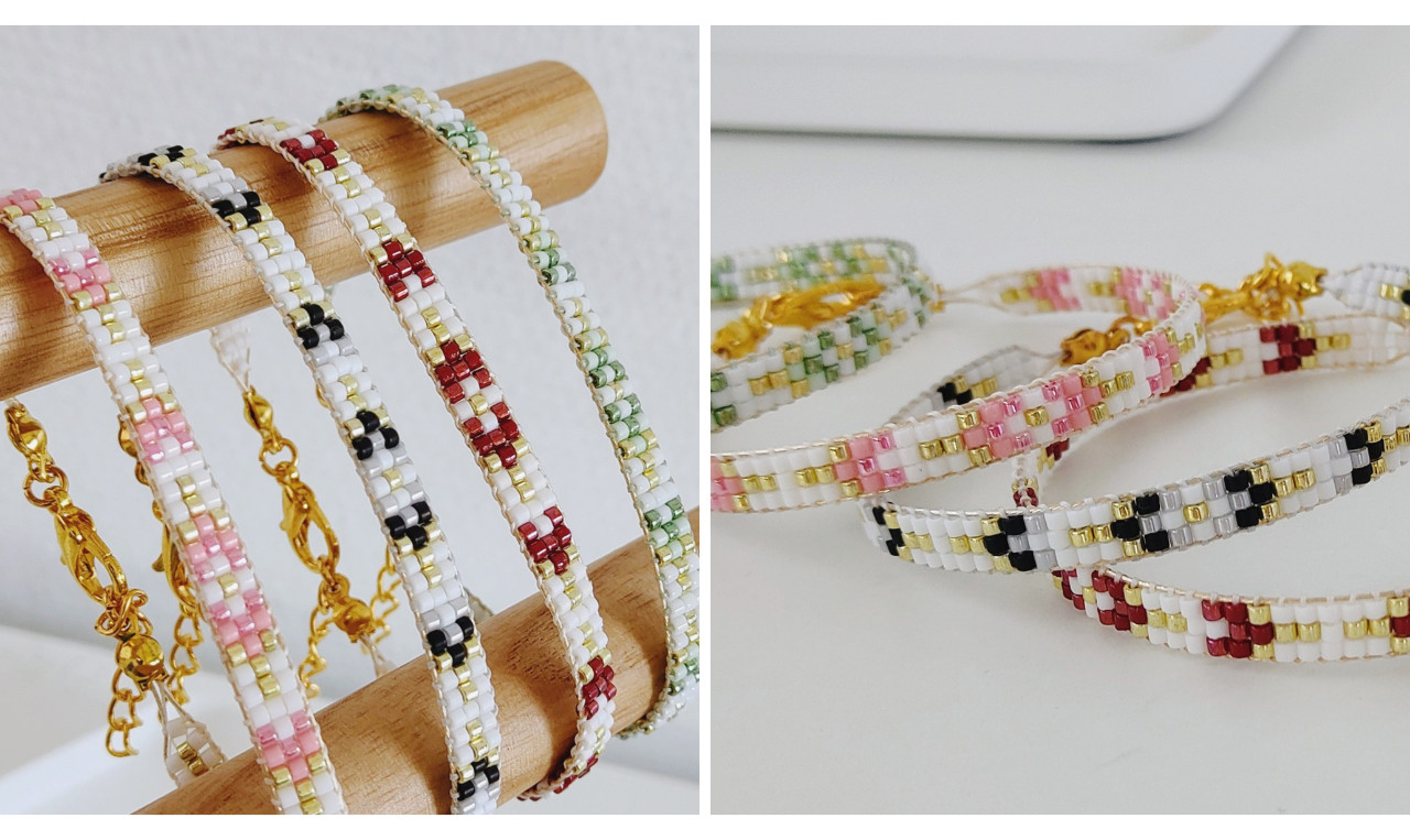 Juwelen workshop - Armbanden weven met weefraam - Foto