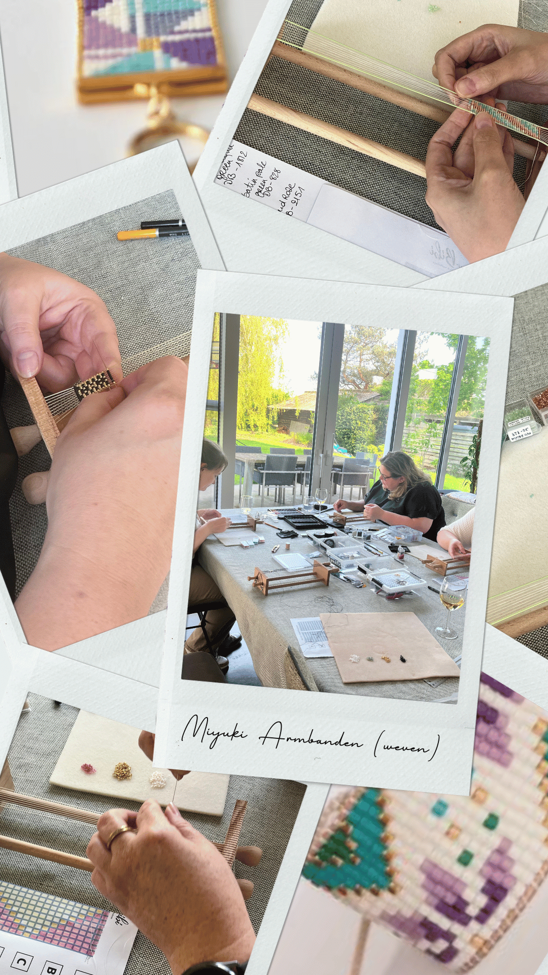 Armband weven met Miyuki-kralen