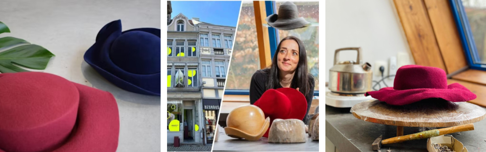 Vilten hoed maken bij Els<br>