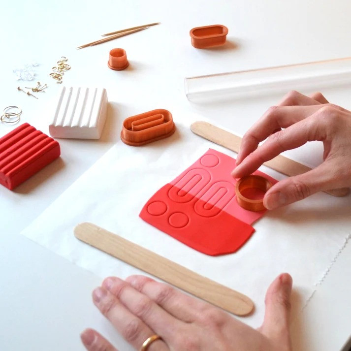 Online workshop oorbellen maken met polymeerklei - Foto