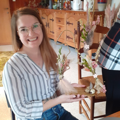 Workshop Paashaas met droogbloemen