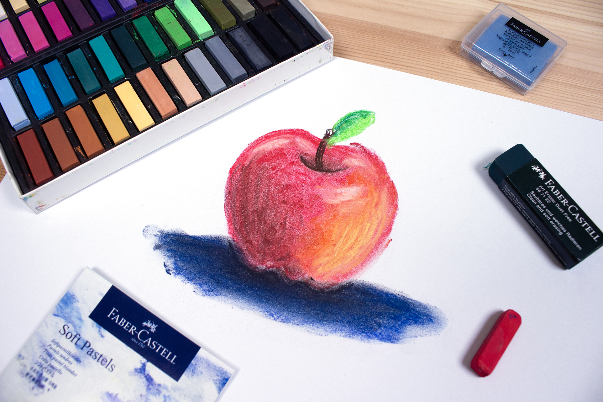 DIY- Workshop teken je eigen appel met pastelkrijt!