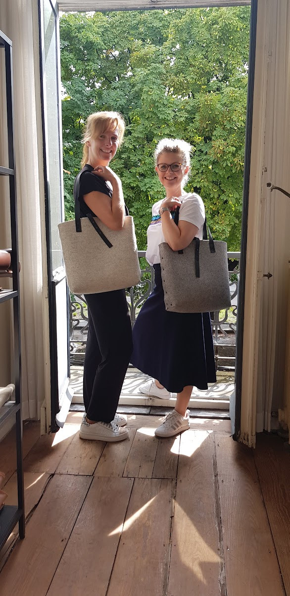 Workshop: Handgemaakte totebag van wolvilt en leder - Foto