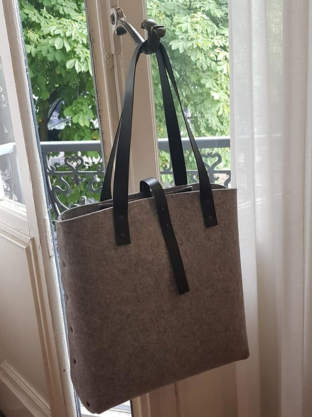 Workshop: Handgemaakte totebag van wolvilt en leder - Foto