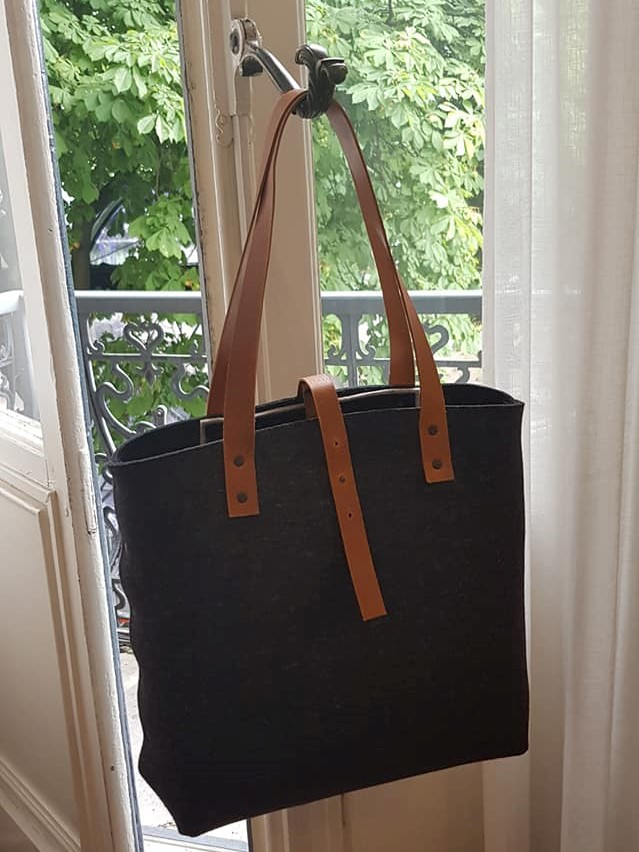 Workshop: Handgemaakte totebag van wolvilt en leder - Foto